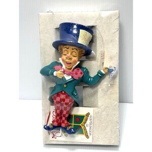 Department 56 Alice in Wonderland Mad Hatter Christmas Ornament Resin 7in Disney